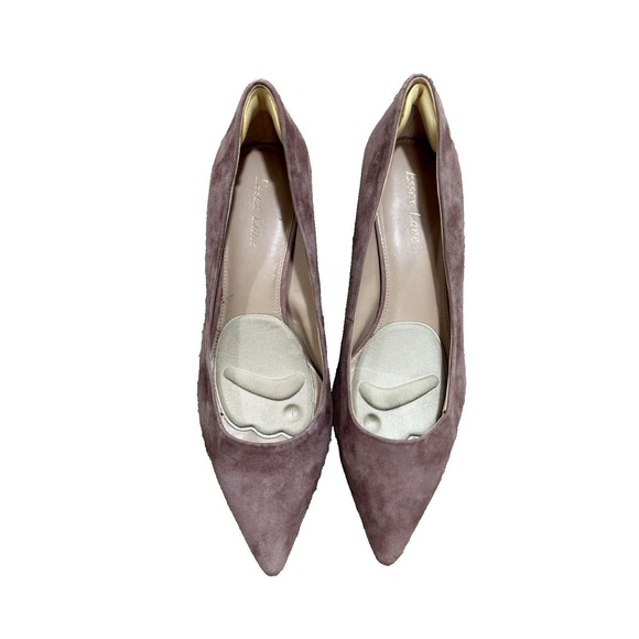 Essex Lane Comfort Pumps 9.5 Pink Faux Suede Minimalist Dressy Kitten Heel Shoes - Picture 10 of 14